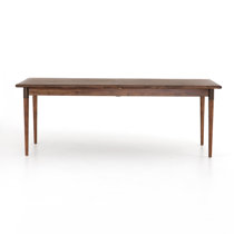 Ridgley extendable acacia solid wood dining table gracie oaks hot sale